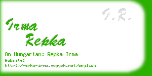 irma repka business card